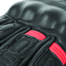 Load image into Gallery viewer, Speed and Strength Twist of Fate Leather Gloves Black/Red - Small Speed and Strength
