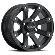 Raceline A79 Scorpion 12x7in / 4x136.5 (10mm) BP/5+2 10mm Offset/110.18mm Bore - Satin Black Wheel | A7927037-T-52