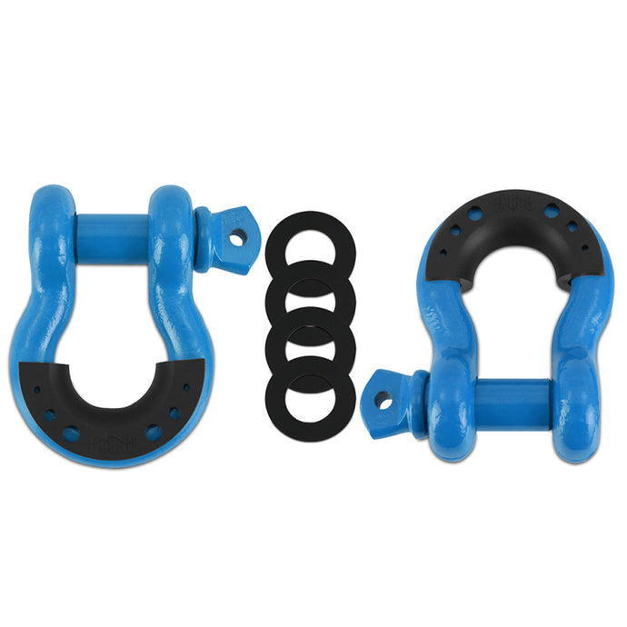 Borne Off-Road Borne D-Ring Shackle Set Blue Borne Off-Road