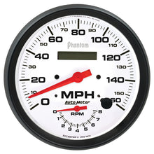 Load image into Gallery viewer, Autometer 160mph &amp; 8K RPM Electric Program Phantom 5in. Tach/Speedo Gauge | 5878
