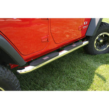 Load image into Gallery viewer, Rugged Ridge 4in Round Step SS 07-18 Jeep Wrangler Unlimited JK Rugged Ridge
