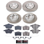 Power Stop 1999 Volkswagen Golf Front and Rear Semi-Coated Rotor Kit | SC5404