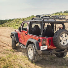 Load image into Gallery viewer, Rugged Ridge XHD Rear Bumper Textured Black 07-18 Jeep Wrangler Rugged Ridge
