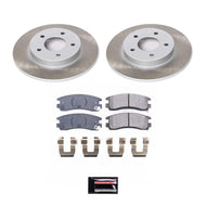 Power Stop 00-05 Pontiac Bonneville Rear Semi-Coated Rotor Kit Brake Kits - Performance Blank PowerStop   