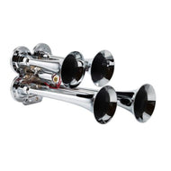 Kleinn Chrome Quad Horn/ 12.5In/10In/7.5In/6In - Chrome-Plated Zinc Alloy | 141