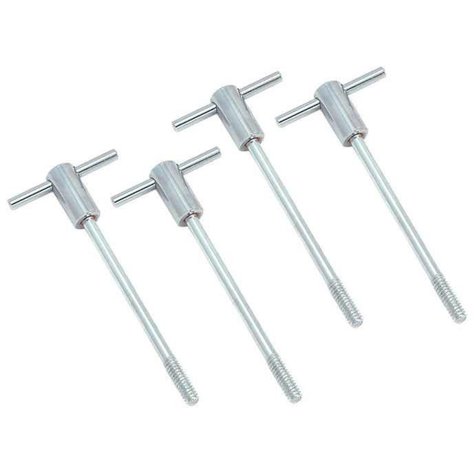 Spectre Chevy Center Bolt Valve Cover Bolt Set T-Bar - Chrome 4 Pack Hardware Kits - Other Spectre