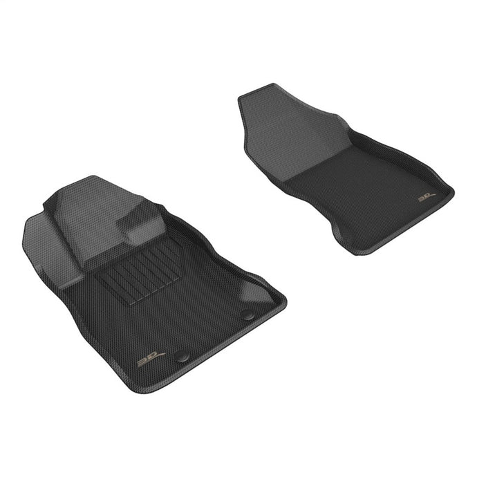 3D MAXider 22-23 Subaru WRX Kagu Black Floor Mats - Row 1 3D MAXpider