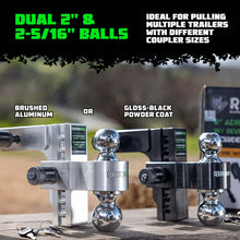Load image into Gallery viewer, Rhino USA 6In Heavy Duty Drop Hitch - 2In (Silver) Hitch Accessories Rhino USA
