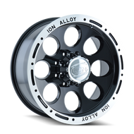 ION Type 174 15x10 / 5x139.7 BP / -38mm Offset / 108mm Hub Black/Machined Wheel | 174-5185B