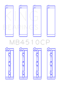 King Engine Bearings Nissan Vq40DE (Size +0.50mm) Main Bearing Set | MB4510CP0.5
