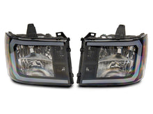Load image into Gallery viewer, Raxiom 07-13 GMC Sierra 1500 Axial Series Headlights w/ LED Bar- Blk Housing (Clear Lens) Headlights Raxiom

