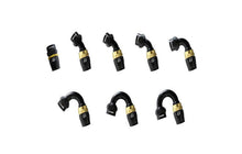 Load image into Gallery viewer, GReddy AN04 60 DEGREE HOSE END SWIVEL BLACK/GOLD ANODIZED | 12800460
