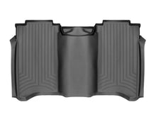 Load image into Gallery viewer, WeatherTech 2017+ Nissan Titan / Titan XD Rear FloorLiner - Black (Crew Cab; Fits Both Vinyl/Carpet) | 449083
