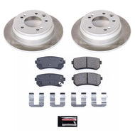 Power Stop 11-16 Kia Sportage Rear Semi-Coated Rotor Kit Brake Kits - Performance Blank PowerStop   