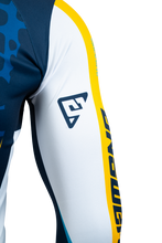 Load image into Gallery viewer, Answer  Syncron Raceday Jersey Yellow/Navy/Cyan/White Youth - Medium | 550682
