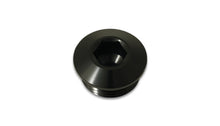 Load image into Gallery viewer, Vibrant Aluminum 34AN ORB Low Profile Port Plug - Anodized Black Vibrant
