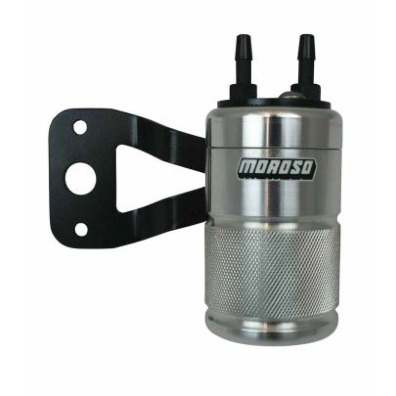 Moroso H-D Milwaukee 8/touring Models (w/Stock Air Cleaner) Air Oil Separator - Polished Oil Separators Moroso