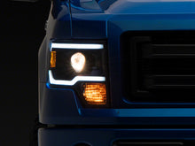 Load image into Gallery viewer, Raxiom 09-14 Ford F-150 Axial Series Projector Headlights w/ LED Light Bar- Blk Housing (Clear Lens) Headlights Raxiom
