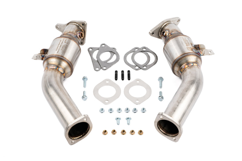 AMS Performance VR30DDTT Street Lower Downpipes w/GESI Catalytic Converter AMS