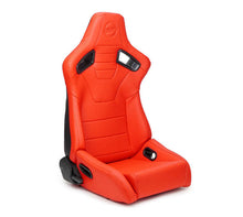 Load image into Gallery viewer, NRG Omega Reclinable Racing Seat (Pair) Red with Black Carbon Vinyl Back | RSC-750RD/BK L/R
