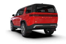 Load image into Gallery viewer, Rally Armor 22-24 Rivian R1S Black UR Mud Flap w/Red Logo Mud Flaps Rally Armor   
