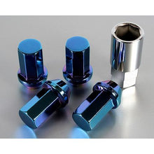 Load image into Gallery viewer, Project Kics 12X1.50 Titanium Blue Caliber Lug Nut | WHPC01

