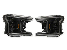 Load image into Gallery viewer, Raxiom 18-20 Ford F-150 CXR Series LED Headlights with Amber DRL- Black Housing- Clear Lens | T593911

