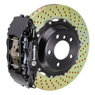 Brembo 80-89 930 Front GT BBK 4 Piston Cast 2pc 355x32 2pc Rotor Drilled-Black | 1B1.8023A1