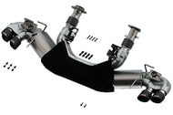 Borla 2020 Chevrolet Corvette C8 6.2L ATAK 3in Exhaust System Dual Round Angle Cut Carbon Fiber Tips Catback Borla