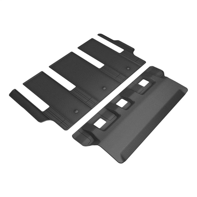3D MAXpider 21-24 Toyota Sienna 7-Seat Kagu 3rd Row Floormats - Black 3D MAXpider