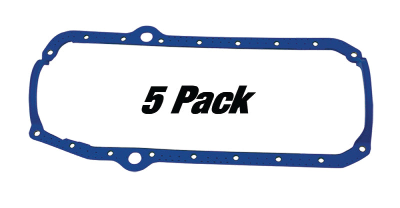 Moroso Pre-1985 Small Block Chevrolet Oil Pan Gasket - One Piece - Reinforced Steel (5 Pack) Moroso