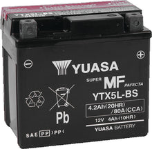 Load image into Gallery viewer, Yuasa YTX5L-BS Maintenance Free AGM 12-Volt Battery w/Bottle Yuasa Battery
