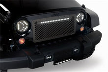 Load image into Gallery viewer, Putco 07-18 Jeep Wrangler Anodized Alum Lighted Boss Grille w/ 20in Luminix Light Bar (Cut to Fit) Grilles Putco
