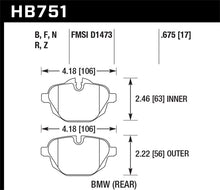 Load image into Gallery viewer, Hawk 2015 BMW 428i Gran Coupe / 11-16 535i / 11-16 X3/X4 HPS 5.0 Rear Brake Pads Brake Pads - Performance Hawk Performance   
