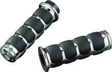 Load image into Gallery viewer, Kuryakyn Premium ISO Grips Without Throttle Boss Dual Cable Chrome Misc Powersports Kuryakyn   
