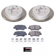 Power Stop 17-22 Kia Sportage Rear Semi-Coated Rotor Kit Brake Kits - Performance Blank PowerStop   