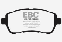 Load image into Gallery viewer, EBC 10+ Ford Fiesta 1.6 Ultimax2 Front Brake Pads Brake Pads - OE EBC   
