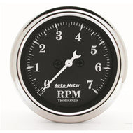 Autometer 2 1/16in 100PSI Old Tyme Black Electric Oil Pressure Gauge | 1727