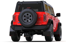 Load image into Gallery viewer, Rally Armor 21-22 Ford Bronco (Steel Bmpr - NO Rptr/Sprt - NO RR/RB) Blk Mud Flap w/Red Logo Mud Flaps Rally Armor   
