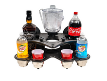Load image into Gallery viewer, SeaSucker Double Decker Party Barge Portable Bar - Black Cup Holders SeaSucker   
