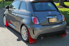 Load image into Gallery viewer, Rally Armor 12-18 Fiat 500 Red Mud Flap w/White Logo Mud Flaps Rally Armor   
