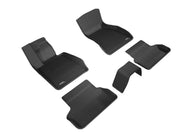 3D MAXpider 2017-2020 BMW 5 Series G30/G31 Kagu 1st & 2nd Row Floormats - Black | L1BM08401509