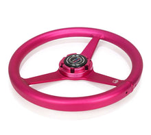 Load image into Gallery viewer, NRG Aluminum Steering Wheel 330mm - Heritage Solid Spoke - Ergonomic Grip - Anadized Pink | RST-071-PK
