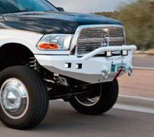Load image into Gallery viewer, Road Armor 10-18 Ram 2500 Stealth Front Winch Bumper w/Pre-Runner Guard - Tex Blk Bumpers - Steel Road Armor   
