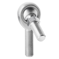 QA1 K Series 3-Pc Rod End - Male/Right Hand - .375in Bore x 3/8-24 w/Stud - Carbon Steel | KMR6TS