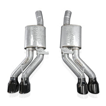 Load image into Gallery viewer, Stainless Works 22-25 Cadillac CT5-V Blackwing Axleback Exhaust - Black Chrome Tips
