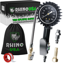 Load image into Gallery viewer, Rhino USA 100 Psi Analog Tire Inflator Gauge Gauges Rhino USA
