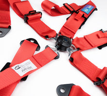 Load image into Gallery viewer, NRG 5PT 3in. Seat Belt Harness / Cam Lock - Red | SBH-B6PCRD
