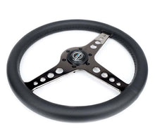 Load image into Gallery viewer, NRG Light Weight Gaming Steering Wheel - Driftz 350mm 3 Black Chrome Spokes Perforated Leather | ST-034BC-PR
