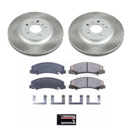 Power Stop 14-16 Chevrolet Impala Limited Front Semi-Coated Rotor Kit Brake Kits - Performance Blank PowerStop   